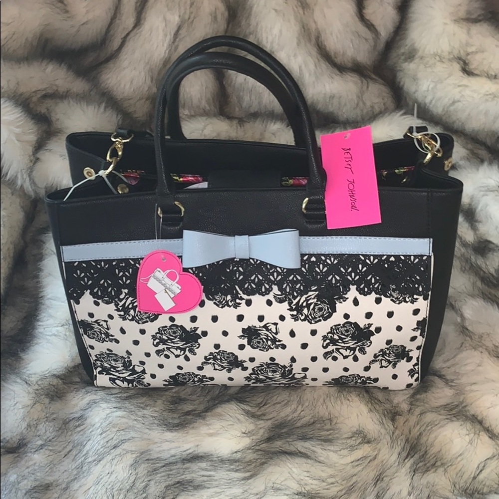 Betsey Johnson “Lacey Bag in Bag Tote”